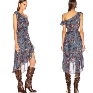 Ulla Johnson Uma Dress Azul Lurex 2